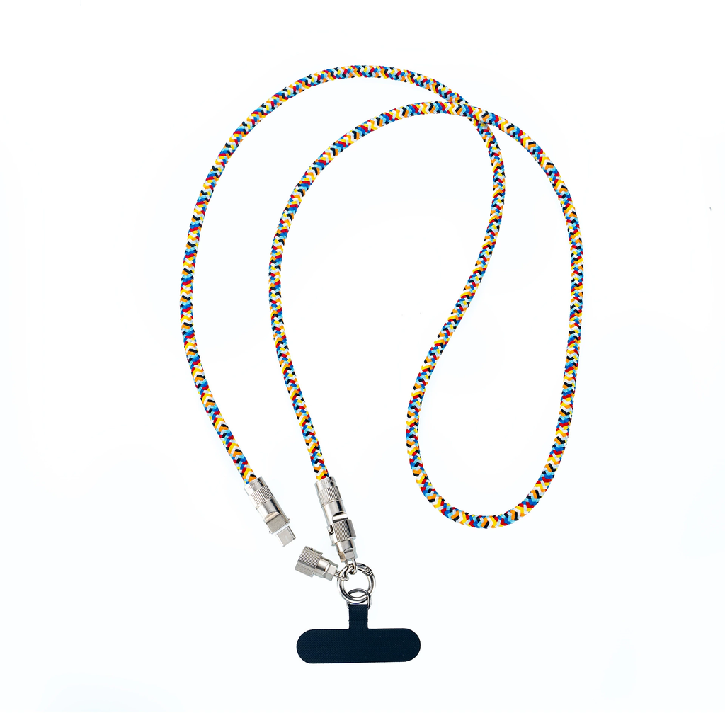 Mobile phone lanyard data cable